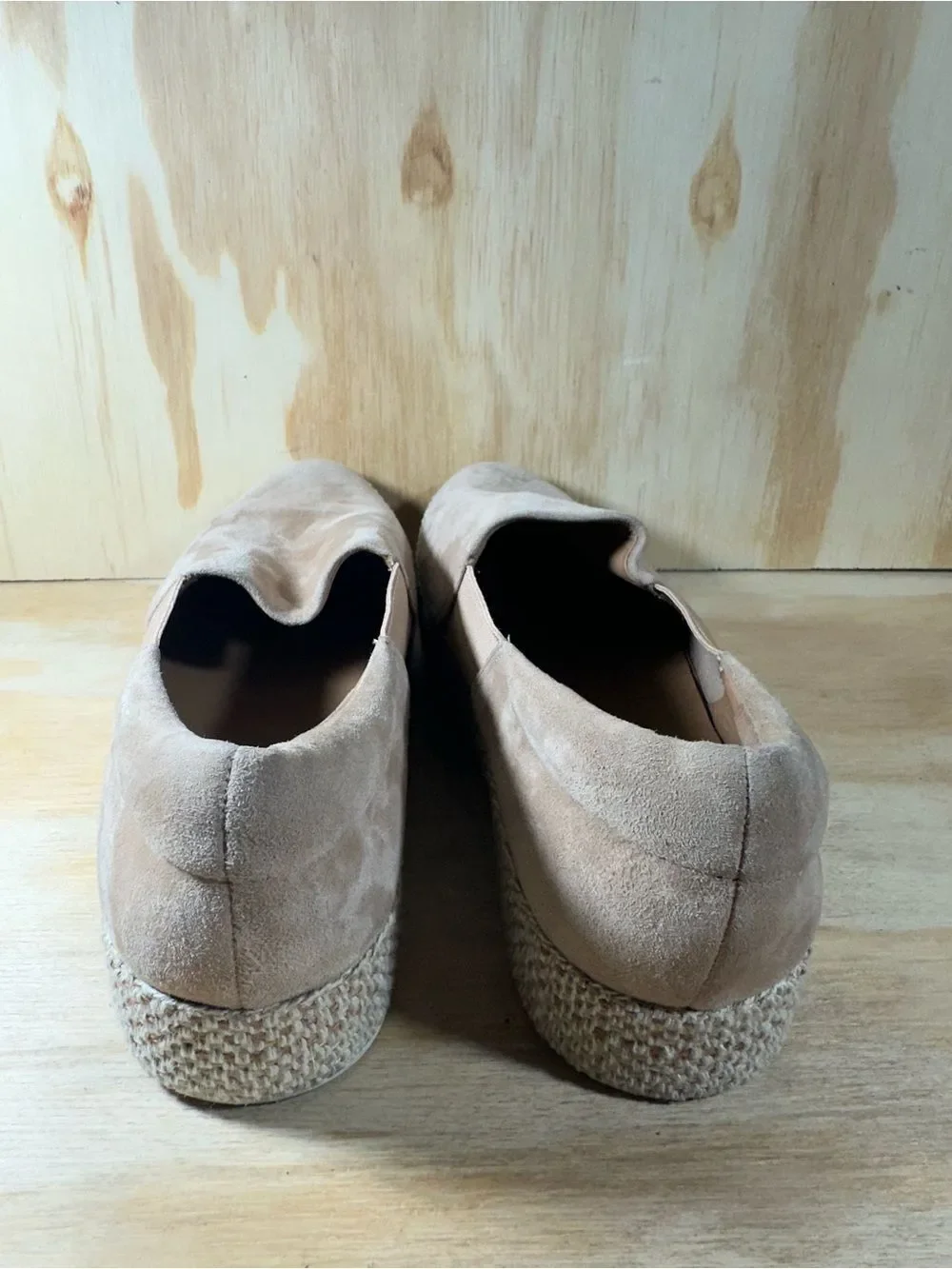 Vince Taupe Suede Slip-On Platform Sneakers Women’s Size 8